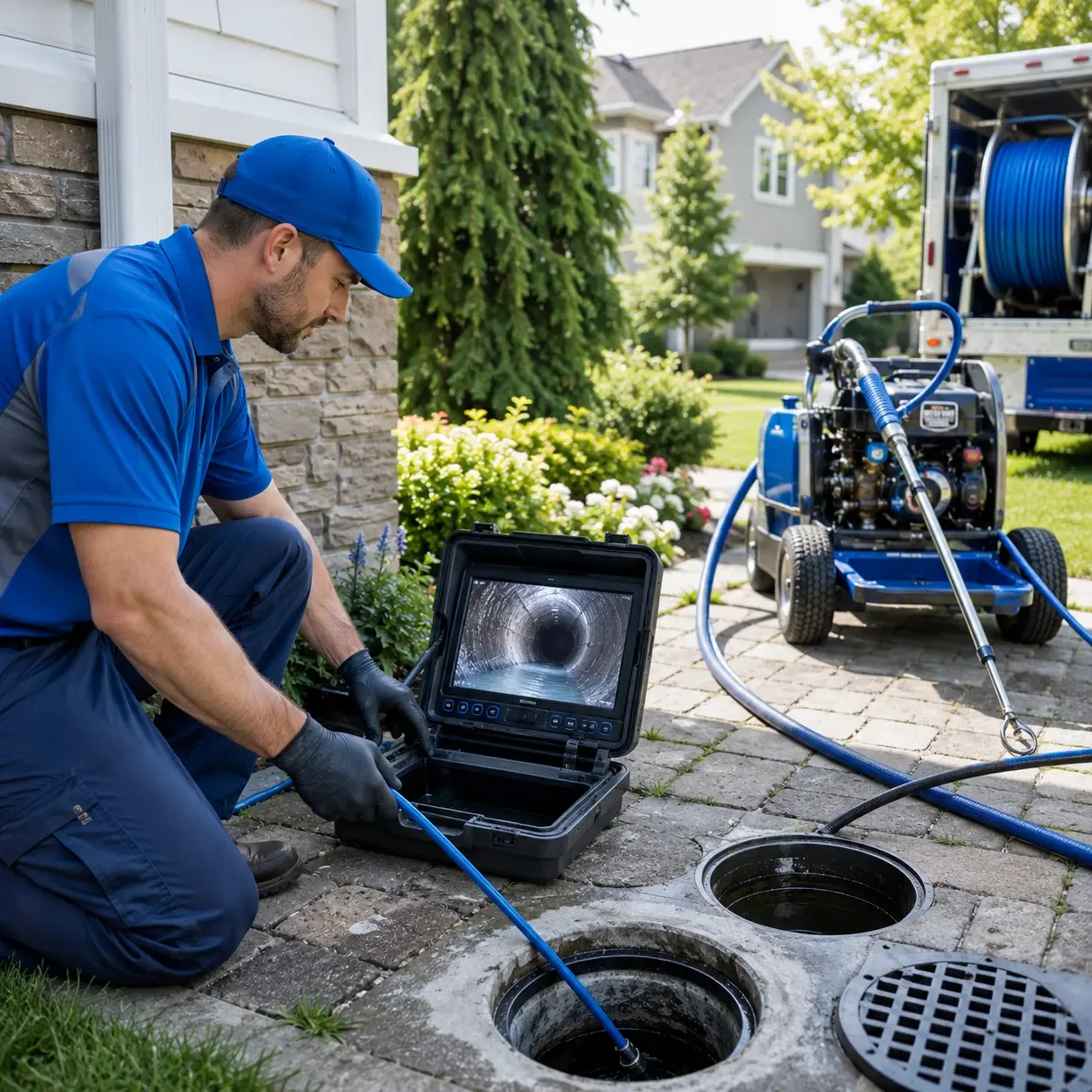 Outdoor drain cleaning professionals serving Corning, CA